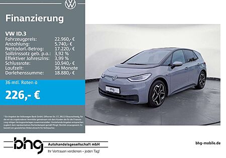 VW ID.3 Volkswagen Performance Upgrade Pro Family