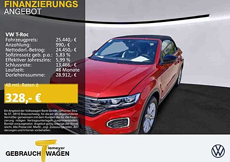 VW T-Roc Volkswagen Cabrio 1.5 TSI STYLE LM19 LEDER ST.HEIZ BE