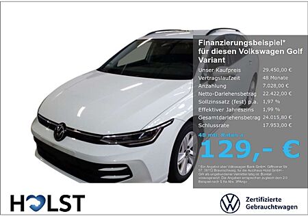 VW Golf Variant Volkswagen VIII 1.5eTSI DSG Life GJR AHK AirCare ACC LED