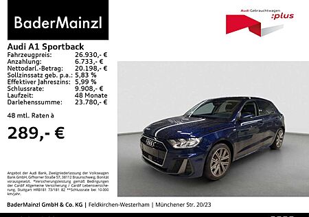 Audi A1 30 TFSI S tronic S line Carplay SHZ