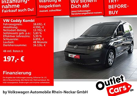 VW Caddy Volkswagen 2.0 TDI Klima PDC Navi ACC 5-Sitzer