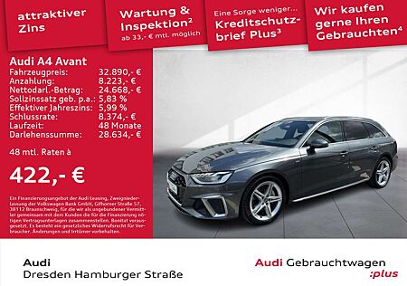 Audi A4 40 TDI S line quattro Matrix Pano AHZV