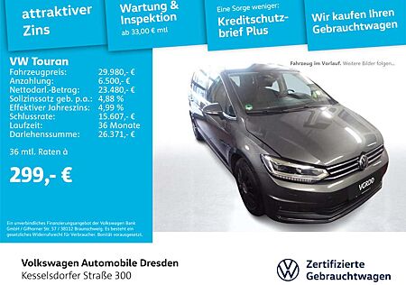 VW Touran Volkswagen 2.0 TDI DSG Highline AHZV LED Kamera Navi