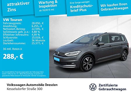 VW Touran Volkswagen 2.0 TDI DSG Highline AHZV LED Kamera Navi