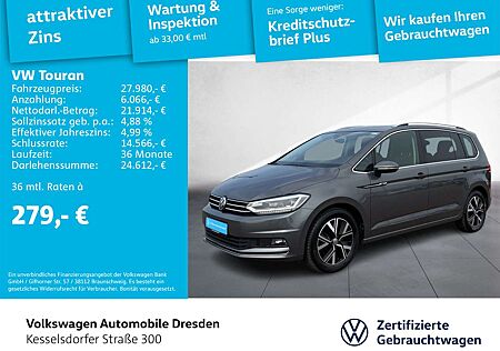 VW Touran Volkswagen 2.0 TDI DSG Highline AHZV LED Kamera Navi