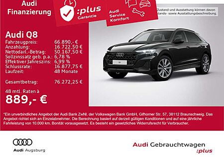Audi Q8 45 TDI qu. Opt.schwarz*LUFT*MATRIX*AHK*8-fach