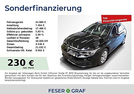 VW Golf Volkswagen VIII Variant Life 1.5TSI 110kW DSG AHK STHZG Navi
