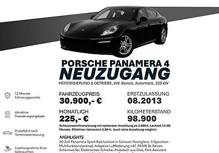 Porsche Panamera 4 20"/PASM/BIXENON/SCHIEBED/RÜCKFAHRK