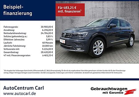 VW Tiguan Volkswagen Highline 2.0 TDI 4Motion DSG STH/NAV KLIMA LED NA