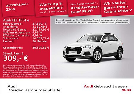 Audi Q3 45 e Navi AHZV Rückfahrkamera S tronic