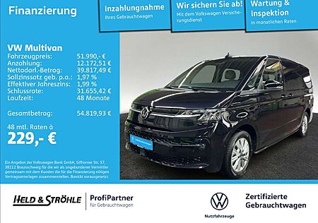 VW T7 Multivan Volkswagen Life 2.0 TDI DSG Lang AHK LED NAV 7S