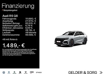 Audi RS Q8 23Z*PANO*B&O*HuD*305km/h*KERAMIK*MATRIX