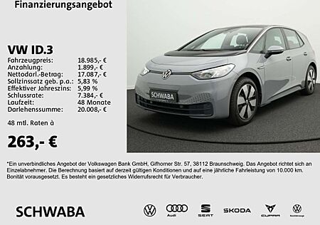 VW ID.3 Volkswagen Pure Performance *R-KAM*LED*NAVI*LANE*18''*