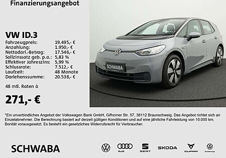 VW ID.3 Volkswagen Pure Performance *R-KAM*LED*NAVI*LANE*18''*