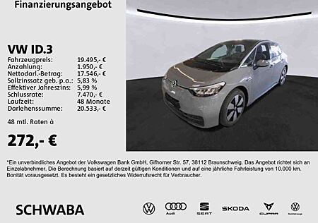 VW ID.3 Volkswagen Pure Performance *R-KAM*LED*NAVI*LANE*18''*