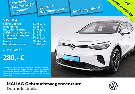 VW ID.4 Volkswagen Pro Performance CCS AHK Navi LED Alu18Hamar