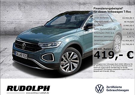 VW T-Roc Volkswagen Goal 1.5 TSI DSG LED Navi ACC SHZ Fernlichtass.