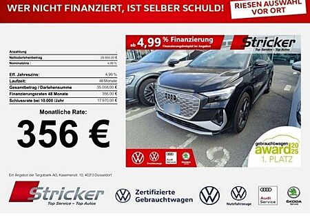 Audi Q4 e-tron Sportback 40 S-Line 356,-ohne Anzahlung Navi Kame