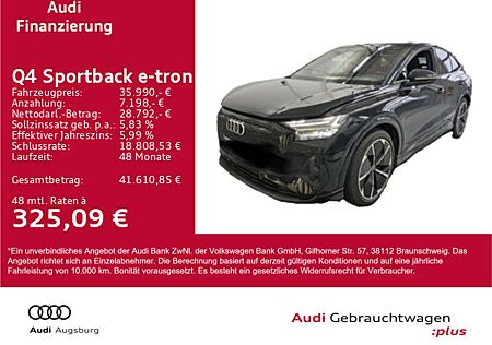Audi Q4 e-tron gebraucht kaufen Audi Q4 e-tron Q4 Sportback 40e-tron 2x S line*PANO*HdUp*8-fach