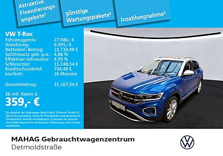 VW T-Roc Volkswagen Style1.5 TSI LED+ Navi Pano DigCockpit Par