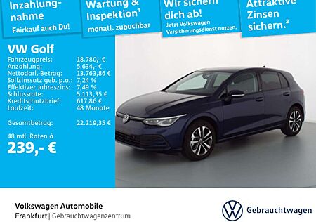 VW Golf Volkswagen VIII 1.0 TSI United Navi ACC LaneAssist Fro
