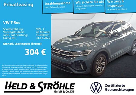 VW T-Roc Volkswagen R-LINE 1.5 TSI DSG LED+ NAV AHK KAM 17"