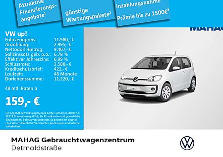 VW Up Volkswagen ! move 1.0 4doors Maps&MoreDOCK PDC Kamera Sit