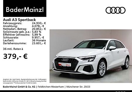 Audi A3 40 TFSIe S tronic S line Virtual