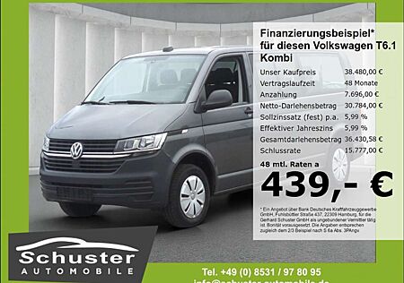 VW T6 Transporter Volkswagen T6.1 Kombi 9-Sitzer LR TDI*AHK Navi Tempo PDCv+h