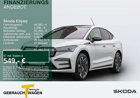 Skoda Enyaq Coupe iV RS Lounge AHK LM21 WÄRMEPUMPE