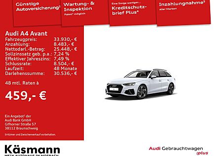Audi A4 S line 40TFSI qu 2xS line AHK KAM NAV