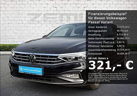 VW Passat Variant Volkswagen Elegance 1.5 TSI DSG R-Line Sportpaket Navi Leder