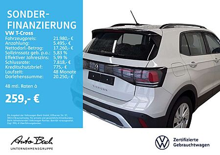 VW T-Cross Volkswagen 1.0 TSI "Life" LED Digital Cockpit ACC E