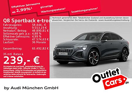 Audi Q8 e-tron 55 qu. S line UPE: 116" Pano