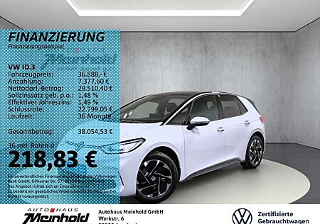 VW ID.3 Volkswagen Pro, Navi, ACC, Wärmepumpe, Alu 18", Matrix
