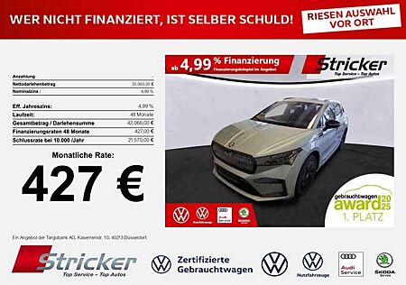 Skoda Enyaq iV80x L&K 427,-ohne Anzahlung AHK Pano Wärmepumpe