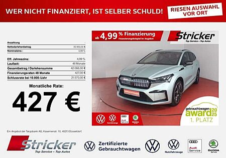 Skoda Enyaq iV80x L&K 427,-ohne Anzahlung AHK Pano Wärmepump