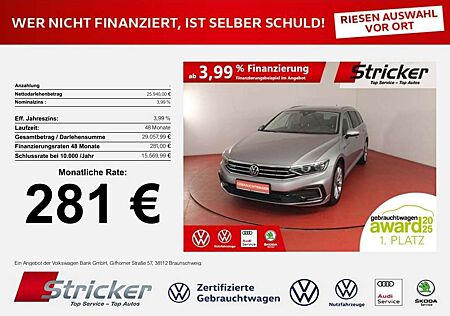 VW Passat Variant Volkswagen GTE 1.4TSI DSG 281,-ohne Anzahlung Standh. Dynaud