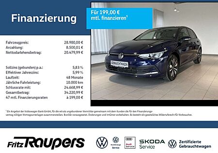 VW Golf Volkswagen 1.5 eTSI DSG MOVE +KAMERA+ACC+NAVI+SHZ