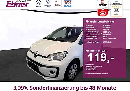 VW Up Volkswagen ! 4-TÜRER 65PS KAMERA+PDC+SITZHZG+GRA+BLUETOOTH+KLIM