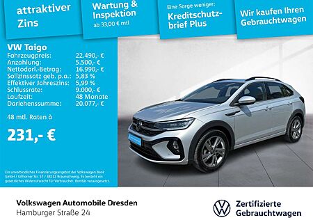 VW Taigo Volkswagen R-Line 1.0 TSI DSG LED KAMERA APP TRAVEL