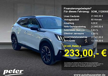 Peugeot 2008 e- GT Pack 136 +Navi+Kamera+SHZ+11KW OBC+