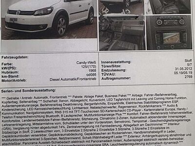 Volkswagen Cross Touran 2.0 TDI DPF DSG
