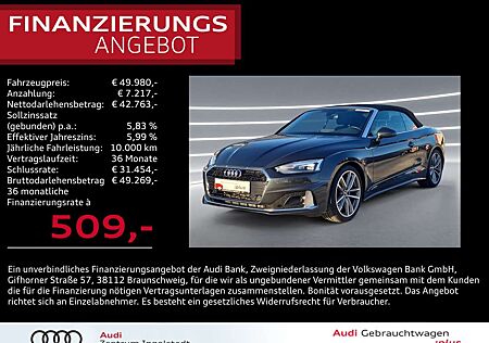 Audi A5 Cabriolet 35 TFSI AHK ACC NAVI 19" Advanced