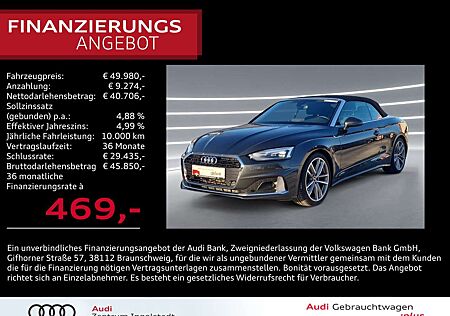 Audi A5 Cabriolet 35 TFSI AHK ACC NAVI 19" Advanced