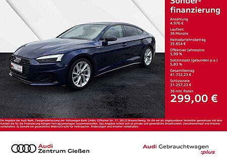 Audi A5 Sportback 40 TDI advanced black MATRIX PANO