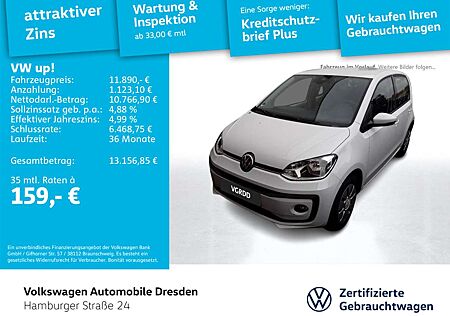 VW Up Volkswagen ! 1.0 MPI KLIMA SITZHZG FREISPRECH MAPS+MORE