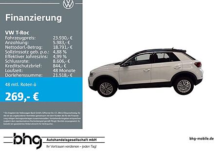 VW T-Roc Volkswagen 1.0 TSI OPF Life
