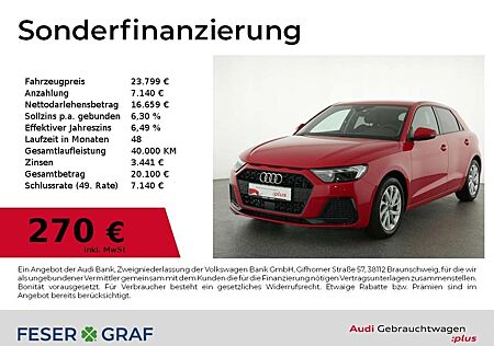 Audi A1 Sportback 25 TFSI Leder+Sportsitze/LED/Smartphone-