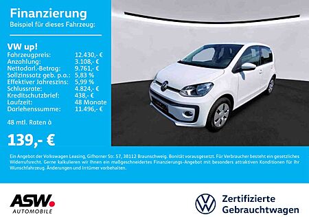 VW Up Volkswagen ! move ! 1.0 MPI Klima SHZ RFK GRA PDC